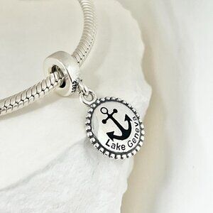 Pandora Lake Geneva Exclusive Dangle S925 Silver Charm